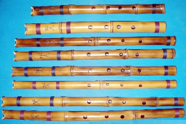 Varios Shakuhachis flauta japonesa