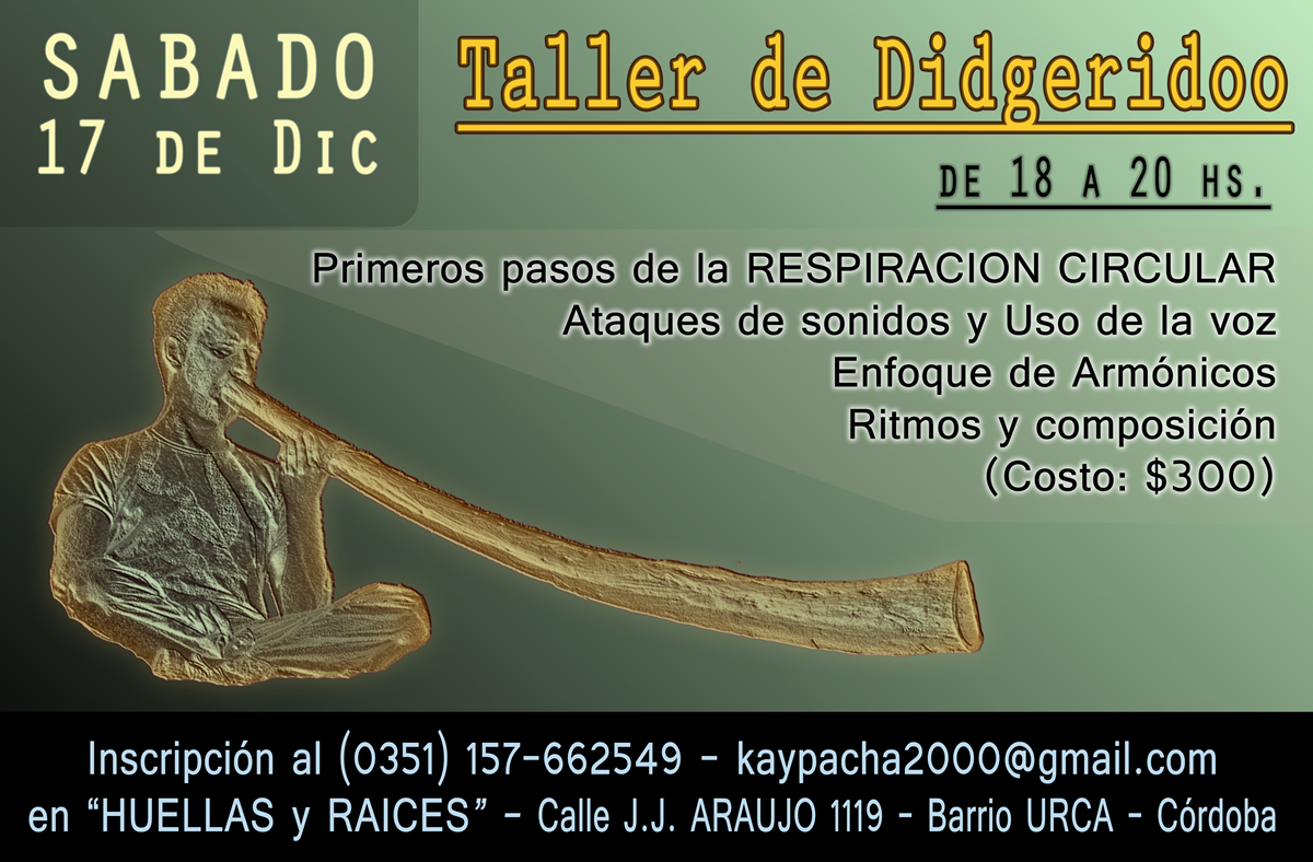 TALLER de DIDGERIDOO, RESPIRACION CIRCULAR